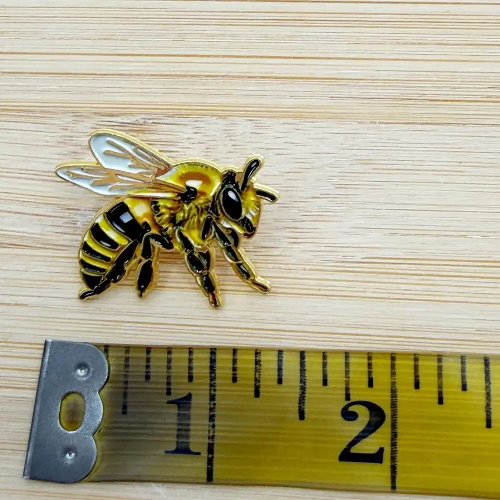 Honey Bee Enamel Pin Insect Nature Garden Pollinator Wildlife Lapel Pin